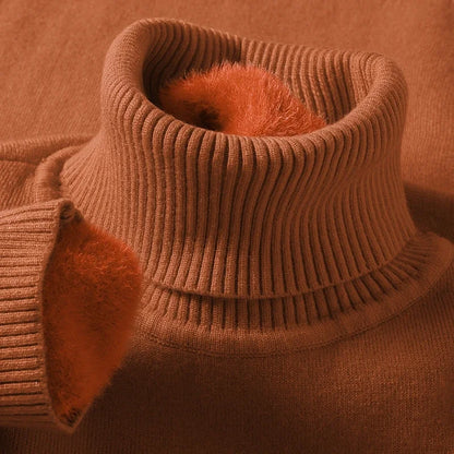 ArcticLine Men’s Slim Fit Knitted Turtleneck