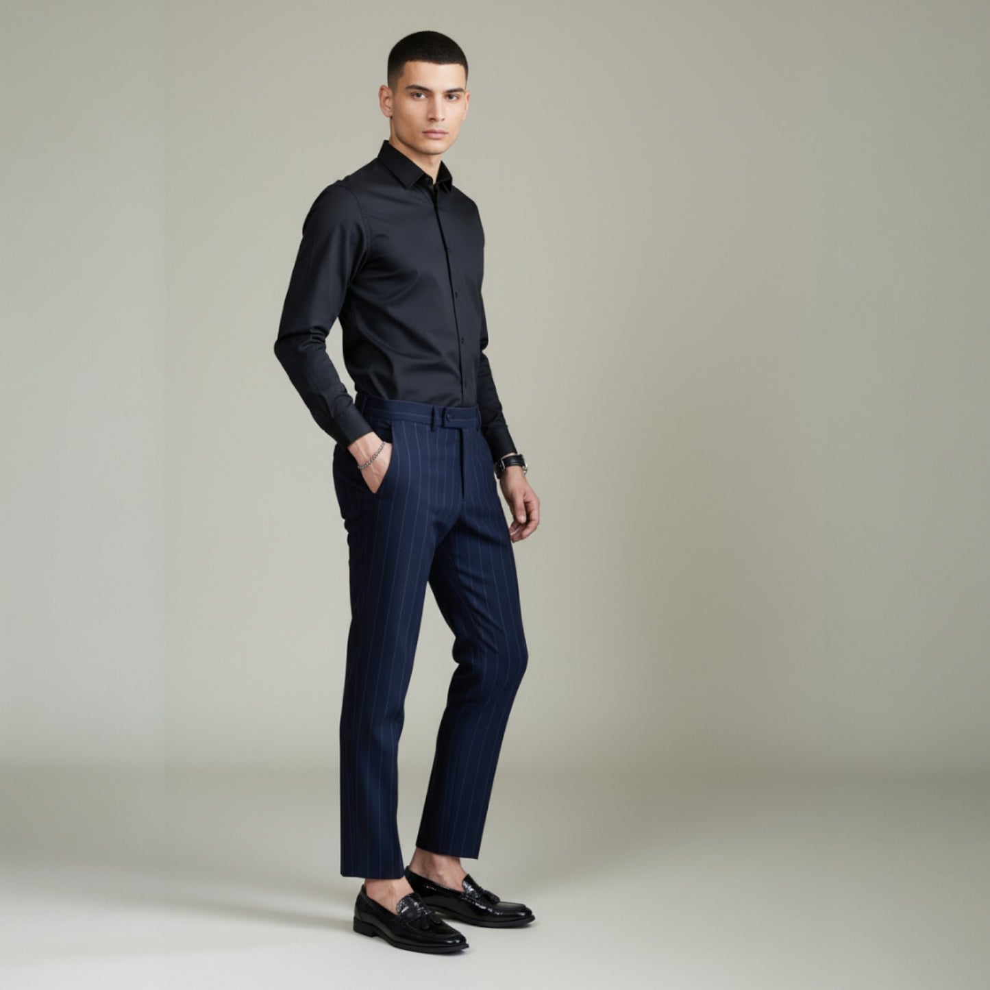 PANTALON RAYÉ HANSU